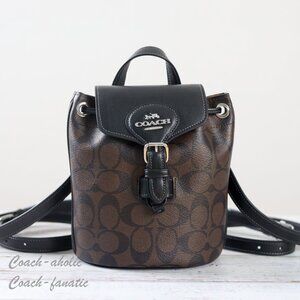 Coach Black and Brown Backpack